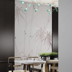 太谷形上设计新中式餐厅3D模型下载